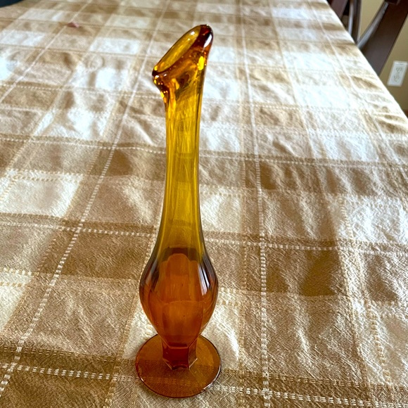 Accents Small Vintage Swung Vase Amber Poshmark